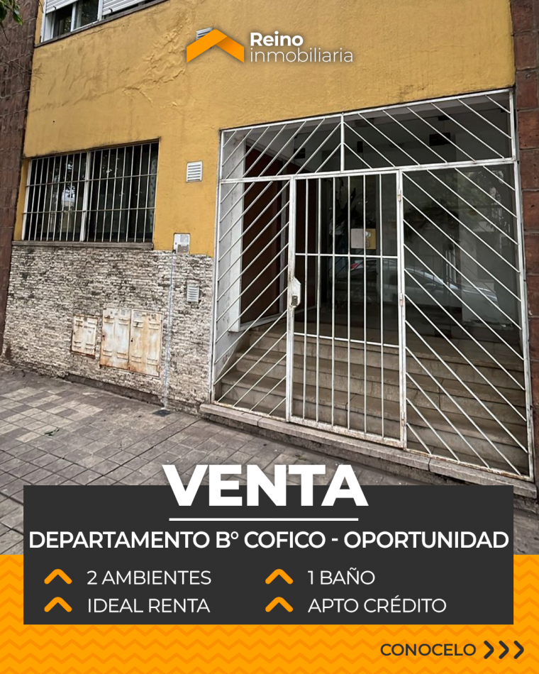 OPORTUNIDAD - DEPARTAMENTO B° COFICO - 1 DORMITORIO