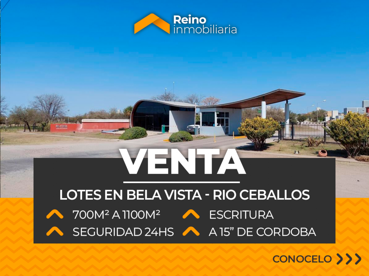 LOTES EN VENTA BARRIO BELA VISTA VILLA RESIDENCIAL - 700M² A 1100M² - OPORTUNIDAD DE INVERSION