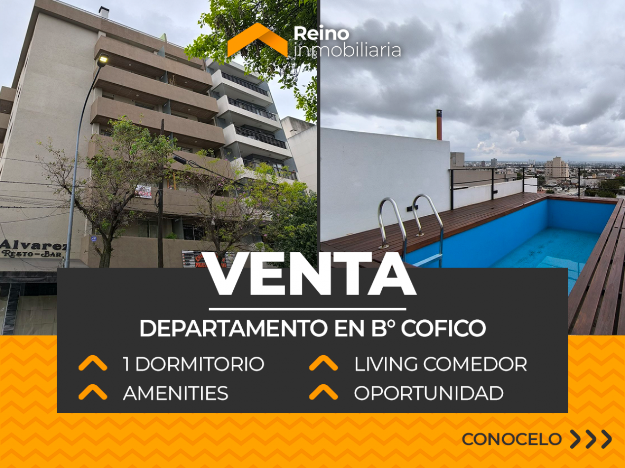 DEPARTAMENTO HERMOSO B° COFICO - 1 DORMITORIO - AMENITIES
