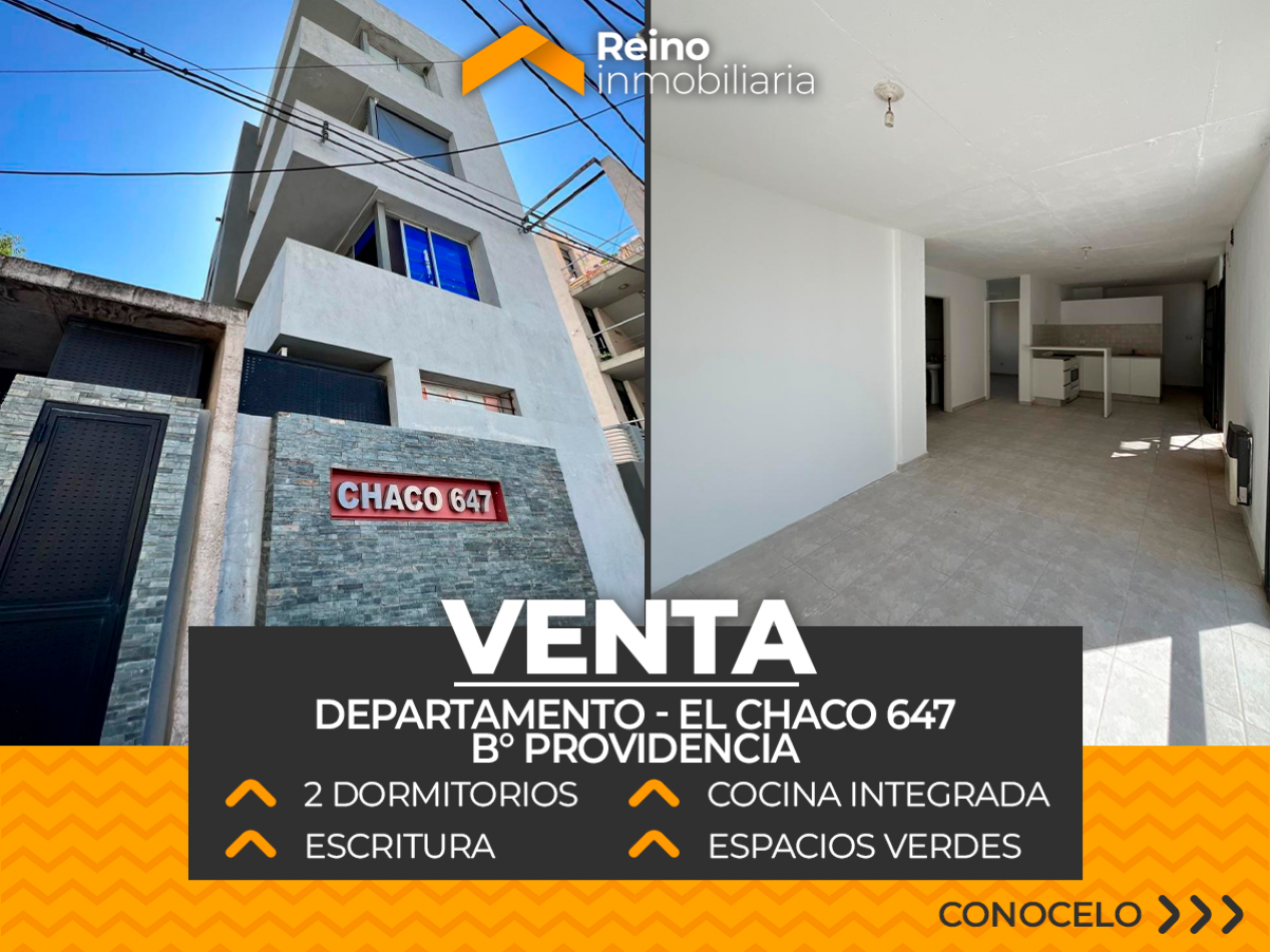 DEPARTAMENTO B° PROVIDENCIA - 2 DORMITORIOS - COCINA INTEGRADA - APTO CREDITO