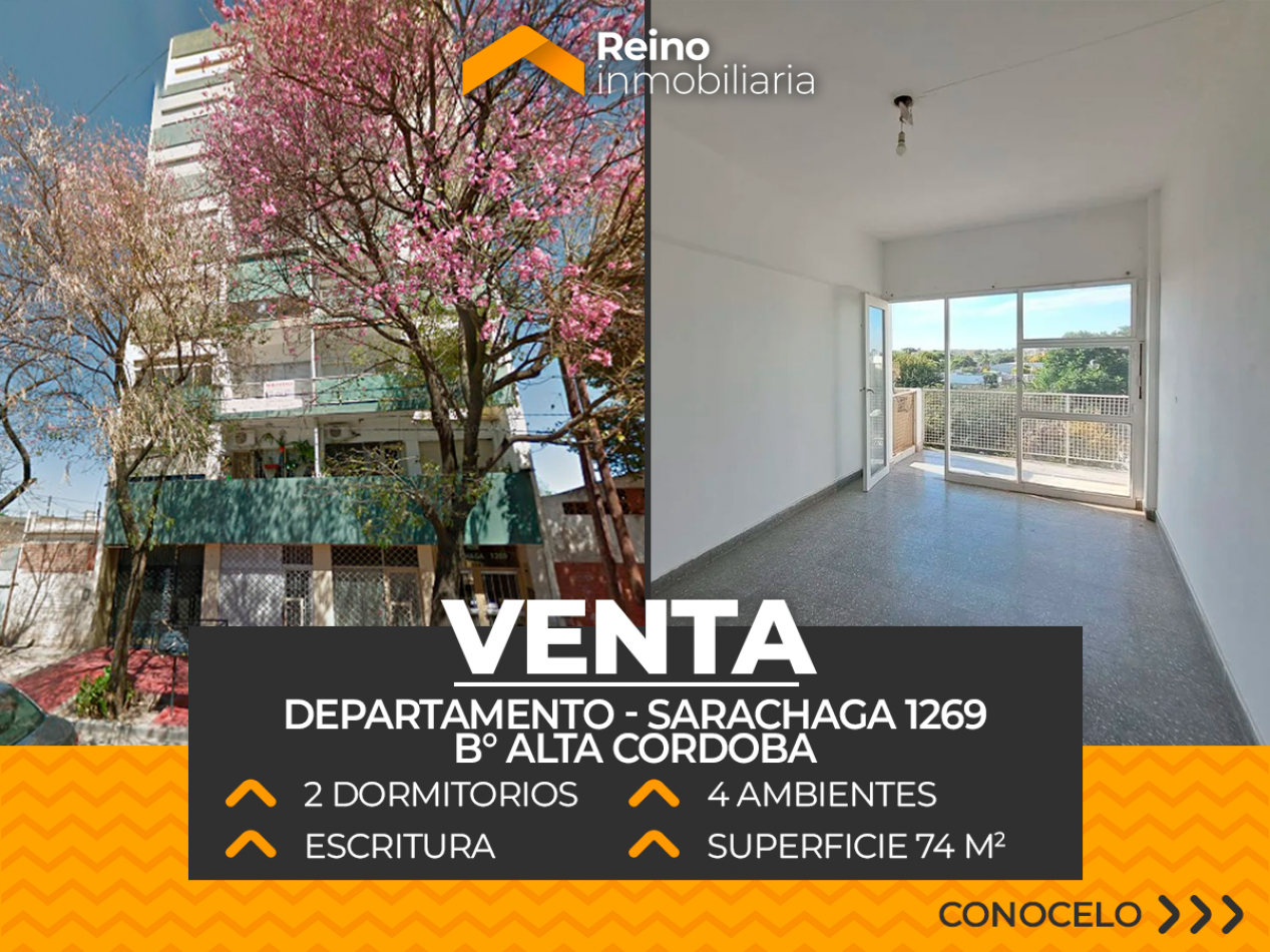 OPORTUNIDAD DEPARTAMENTO B° ALTA CORDOBA - 2 DORMITORIOS - APTO CREDITO