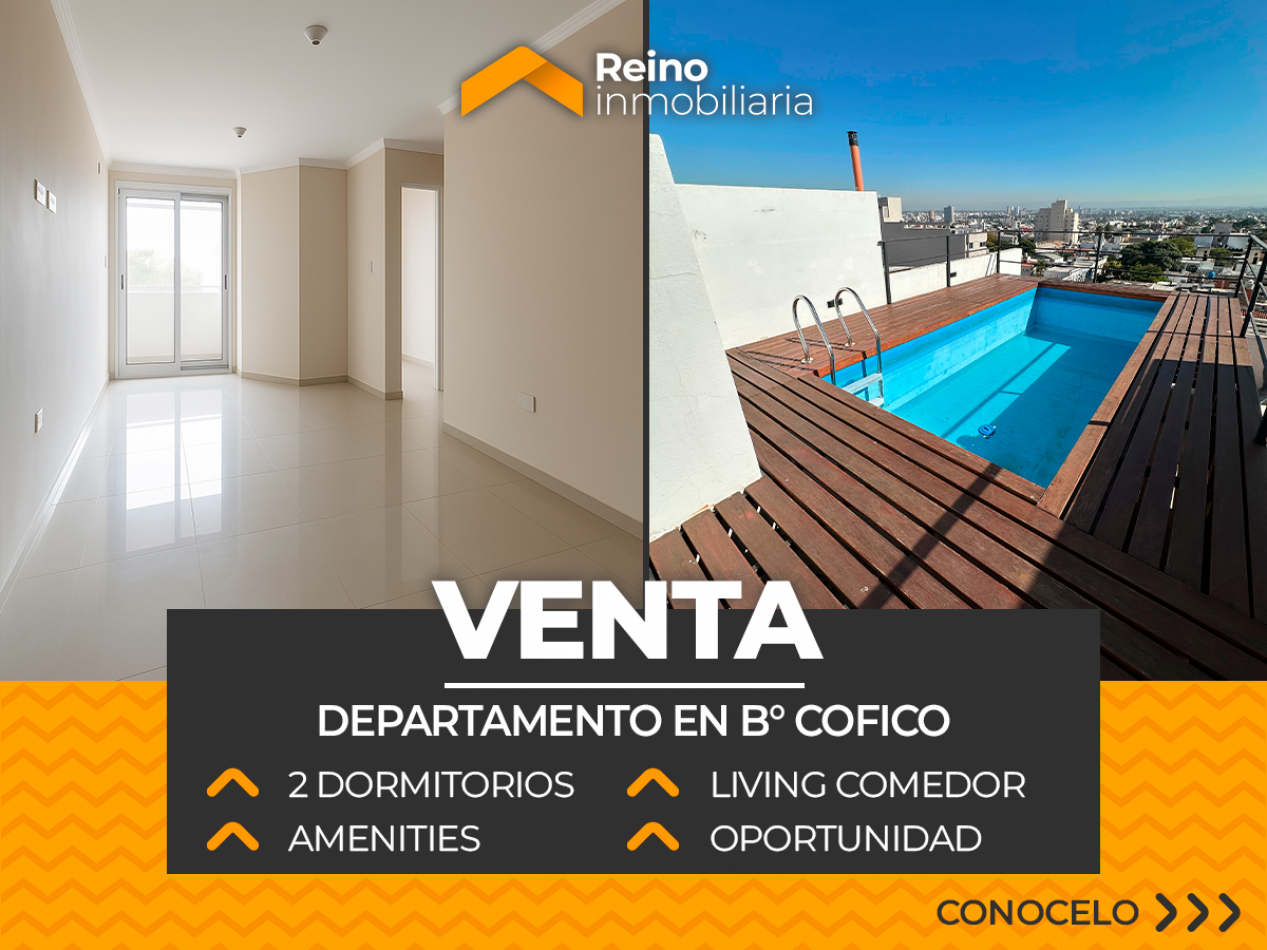 DEPARTAMENTO HERMOSO B° COFICO - 2 DORMITORIOS - AMENITIES