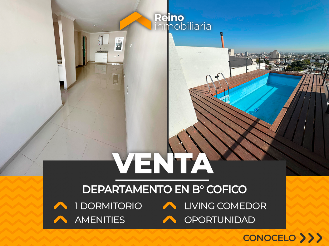 DEPARTAMENTO HERMOSO B° COFICO - 1 DORMITORIO - AMENITIES