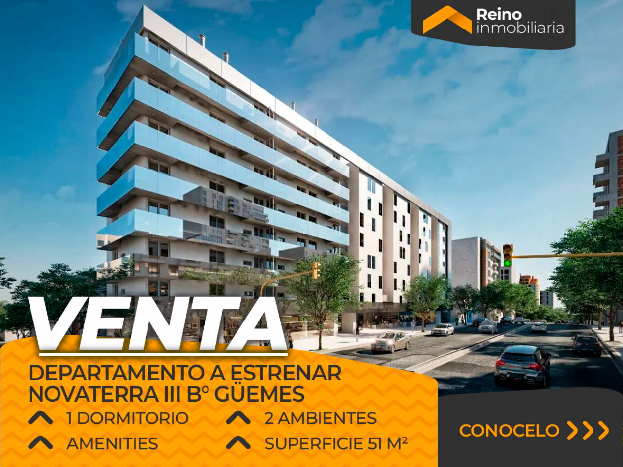 OPORTUNIDAD UNICA DEPARTAMENTO 1 DORMITORIO NOVATERRA III - B° GUEMES