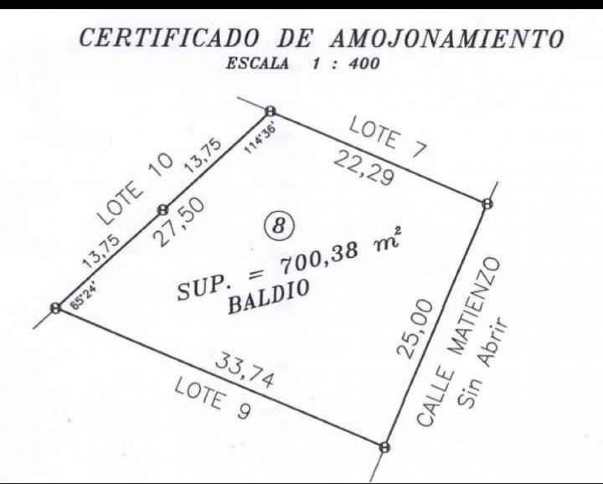 Lote en venta en Villa del Lago - Villa Carlos Paz - 700 m² con vista