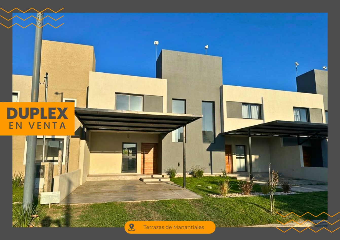 Duplex en venta 3 dormitorios en Terrazas de Manantiales - Cordoba