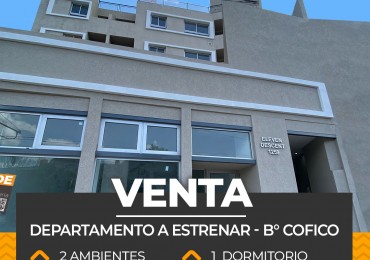 DEPARTAMENTO B° COFICO A ESTRENAR - 1 DORMITORIOS - 1 BAÑOS - PILETA Y TERRAZA CON ASADOR