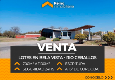 LOTES EN VENTA BARRIO BELA VISTA VILLA RESIDENCIAL - 700M² A 1100M² - OPORTUNIDAD DE INVERSION