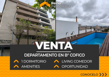 DEPARTAMENTO HERMOSO B° COFICO - 1 DORMITORIO - AMENITIES