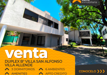 HERMOSA CASA EN HOUSING B° VILLA SAN ALFONSO - VILLA ALLENDE - 3 DORMITORIOS