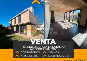 ESPECTACULAR DUPLEX BARRIO CERRADO LA CATALINA - 3 DORMITORIOS - 2 BAÑOS - APTO CREDITO