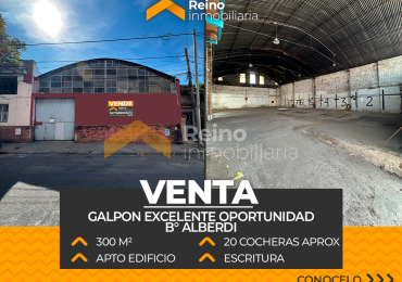 OPORTUNIDAD GALPON EN VENTA B° ALBERDI - COCHERA O DESARROLLO INMOBILIARIO